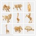 WISDOMTOY 3D DIY Wooden Simulation Animal Assembly Puzzle Model Toy for Kids and Adults Wolf B06ZZ42FHK